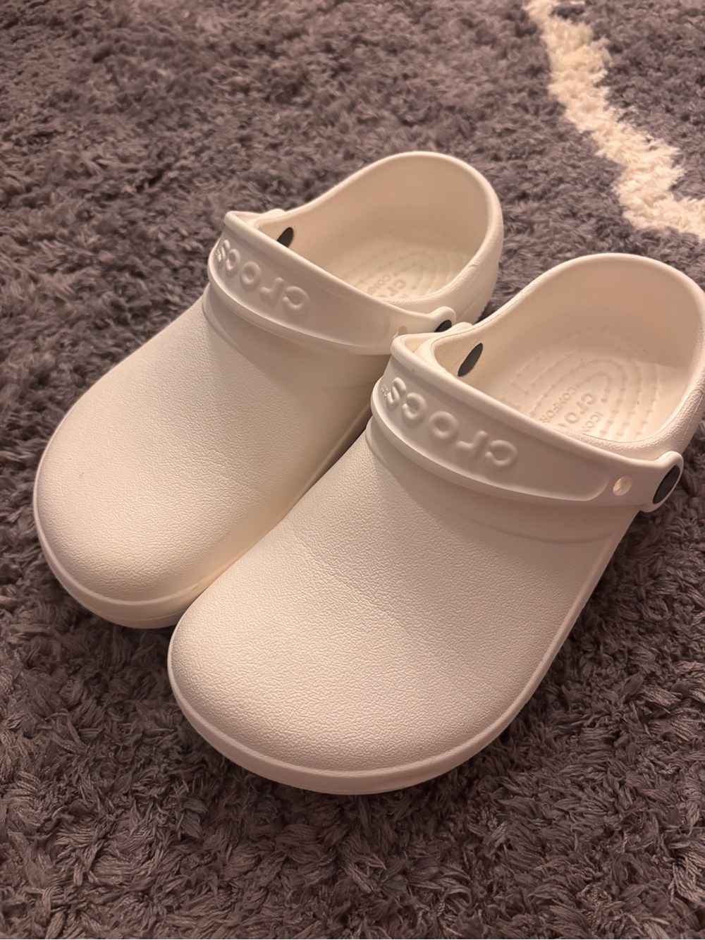 White crocs working clogs